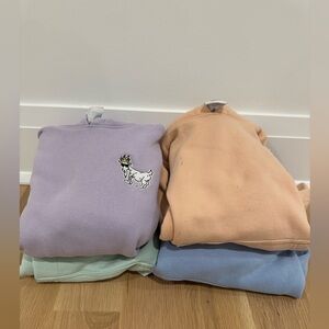 GOAT set of 4 Hoodie sweatshirts Youth X-Large and Large